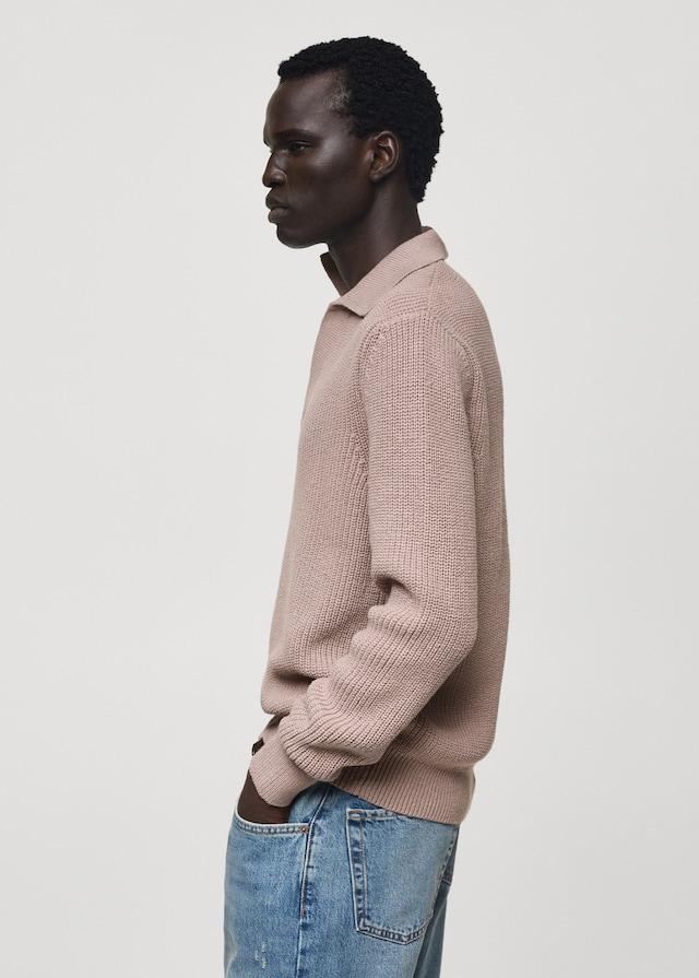 Mango Strickpoloshirt Aus Baumwolle