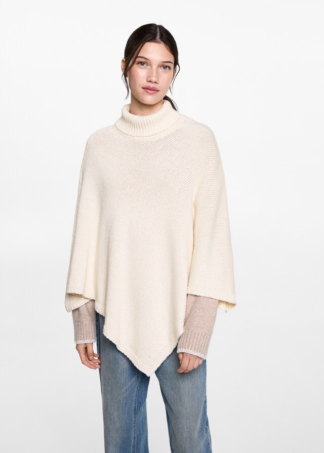 Mango Strickponcho