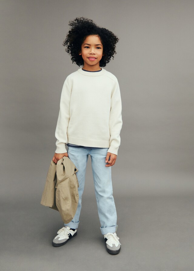 Mango Strickpullover aus Baumwolle