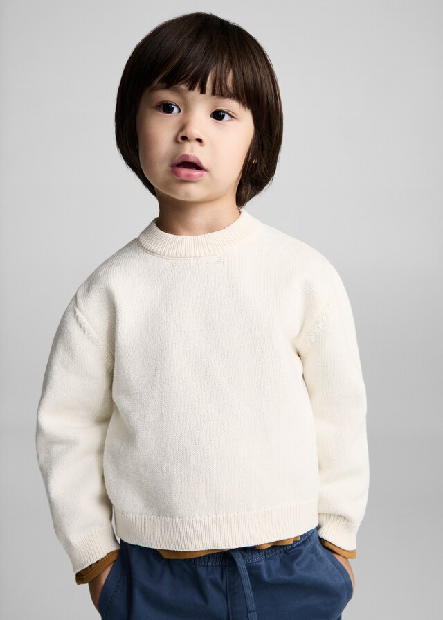 Mango Strickpullover aus Baumwolle