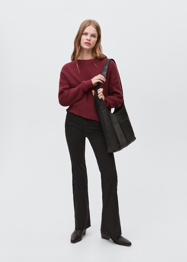 Mango Strickpullover Mit Schlitzen