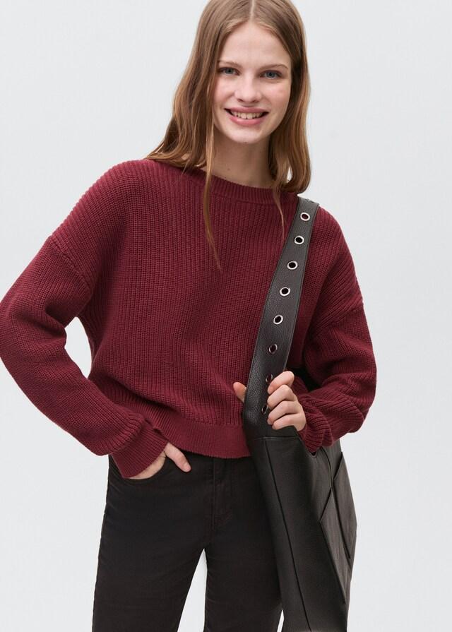 Mango Strickpullover mit Schlitzen