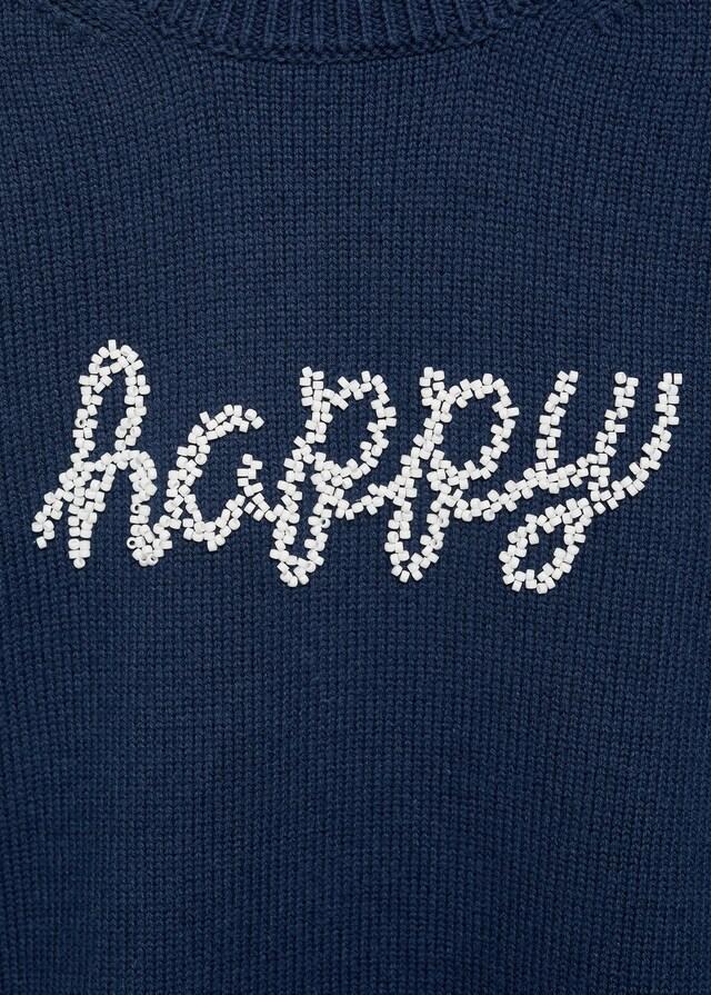 Mango Strickpullover Mit Schmucksteinen