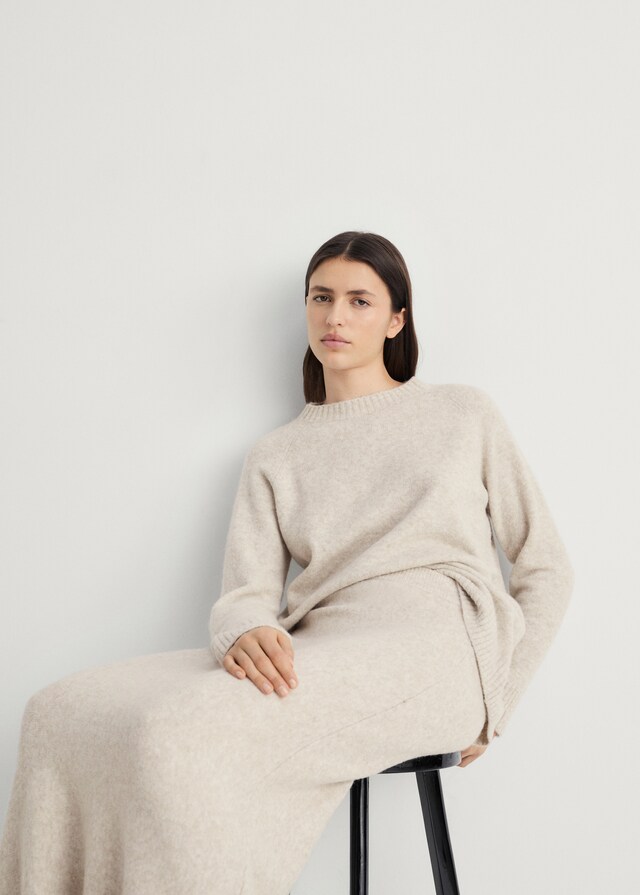 Mango Strickrock langes Design