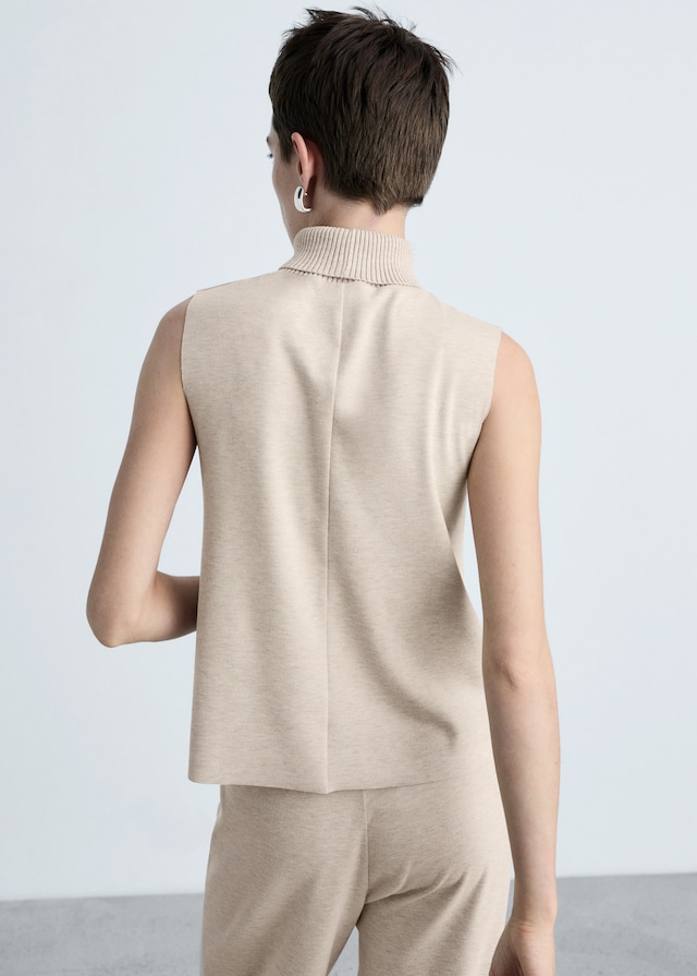 Mango Stricktop Mit Rollkragen