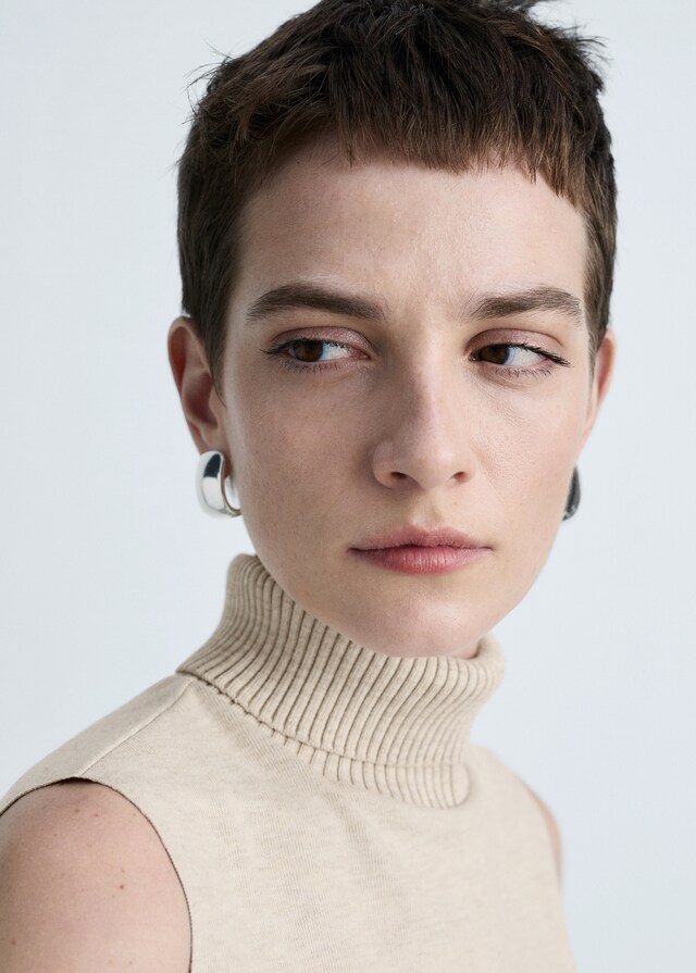 Mango Stricktop Mit Rollkragen