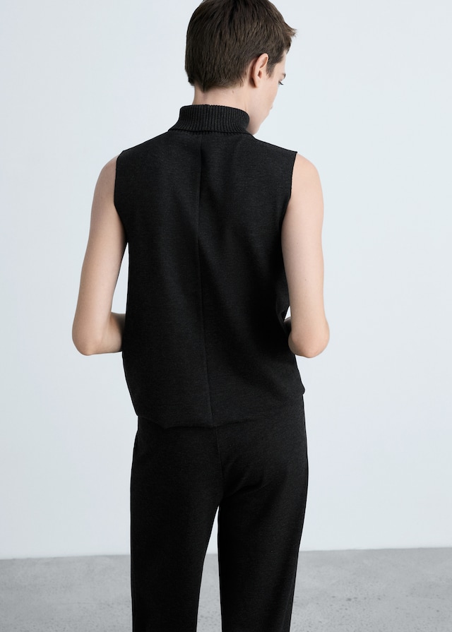 Mango Stricktop Mit Rollkragen