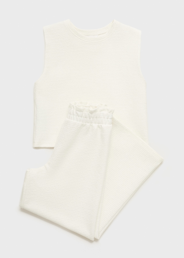 Mango Strukturiertes Baumwoll-Shirt