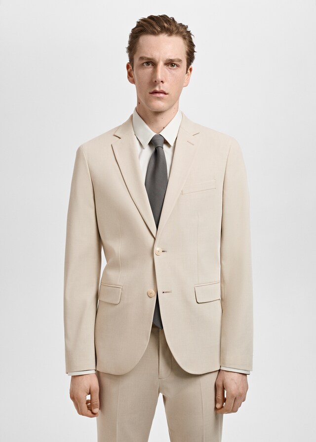Mango Super Slim Fit-Anzugsakko aus Stretchgewebe
