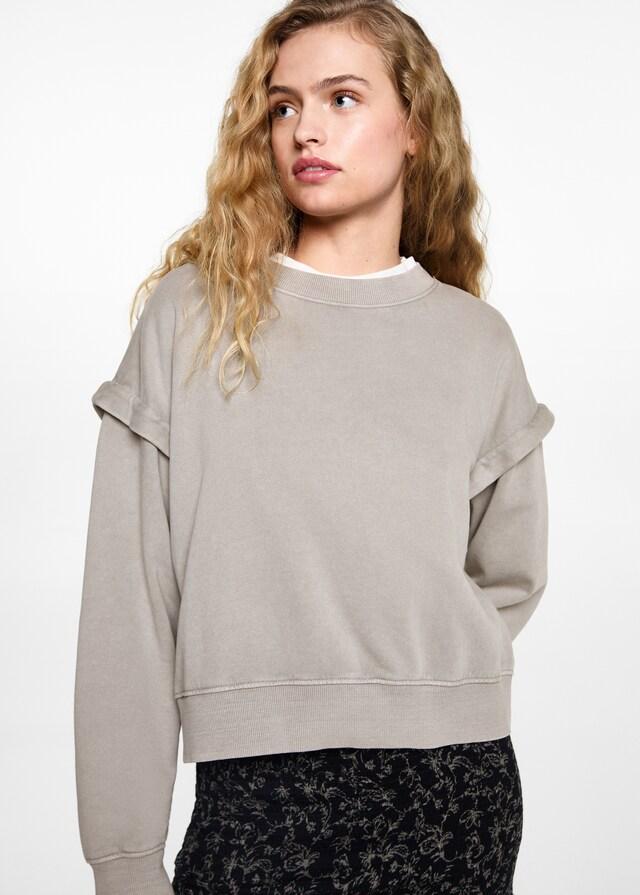Mango Sweatshirt mit abfallenden Schultern