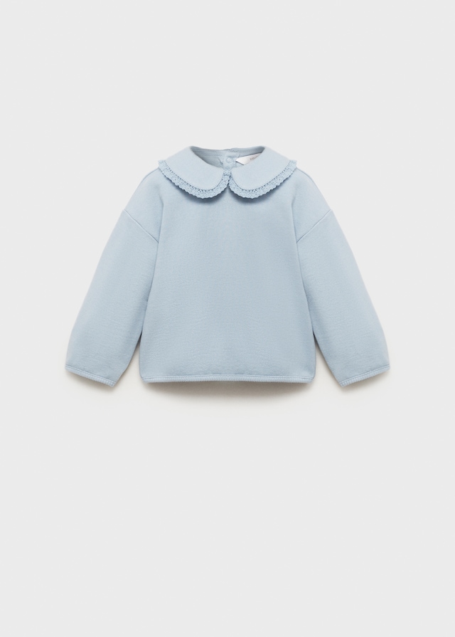 Mango Sweatshirt Mit Babydollkragen