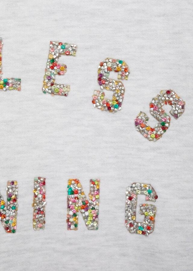 Mango Sweatshirt Mit Reliefartigem Schriftzug