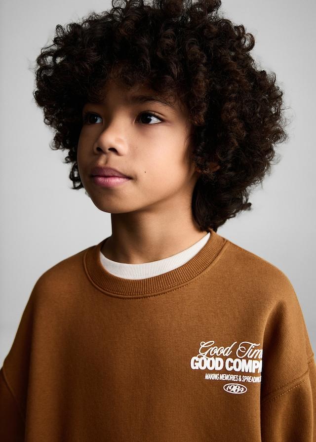 Mango Sweatshirt Mit Schriftzug-Design