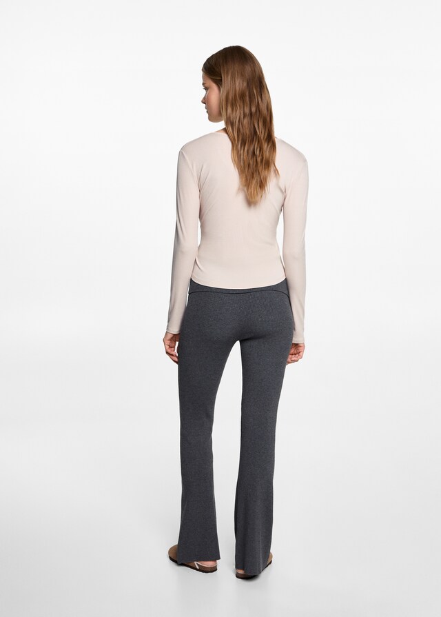 Mango T-Shirt In Wickel-Optik Mit Schleife