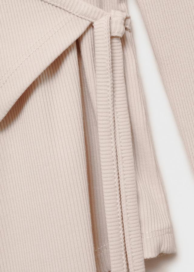 Mango T-Shirt In Wickel-Optik Mit Schleife