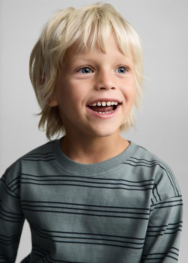 Mango T-Shirt Mit Dreifarbigen Streifen