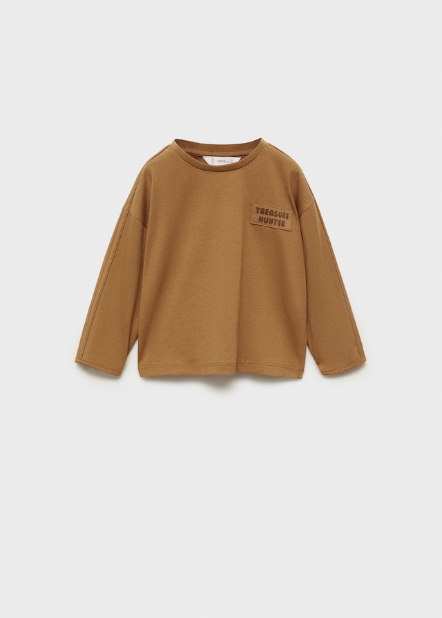 Mango T-Shirt Mit Flaggenaufnäher