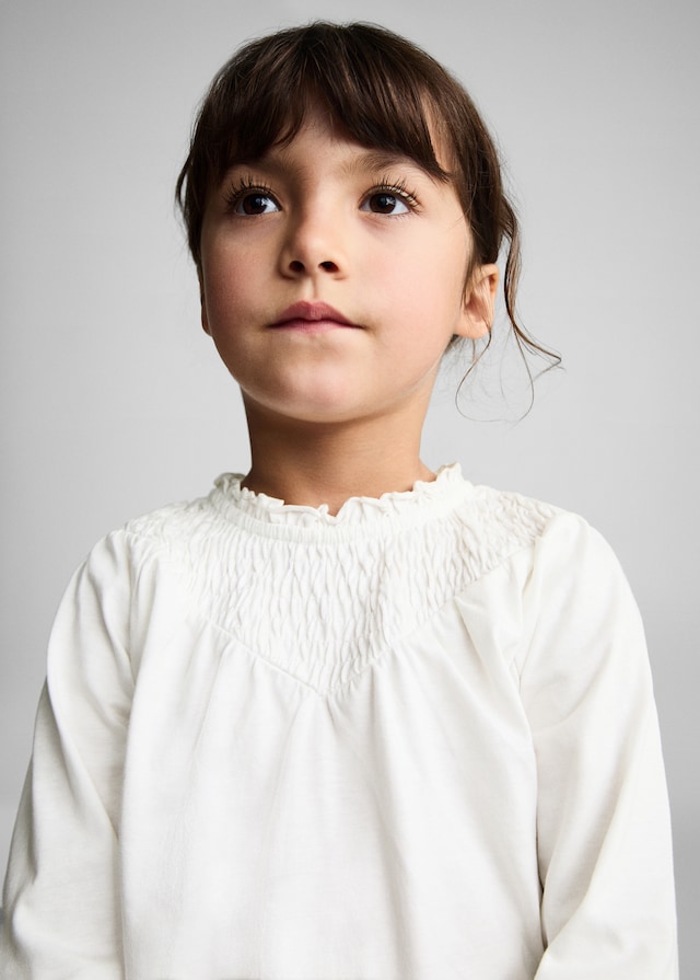 Mango T-Shirt Mit Gerafftem Ausschnitt