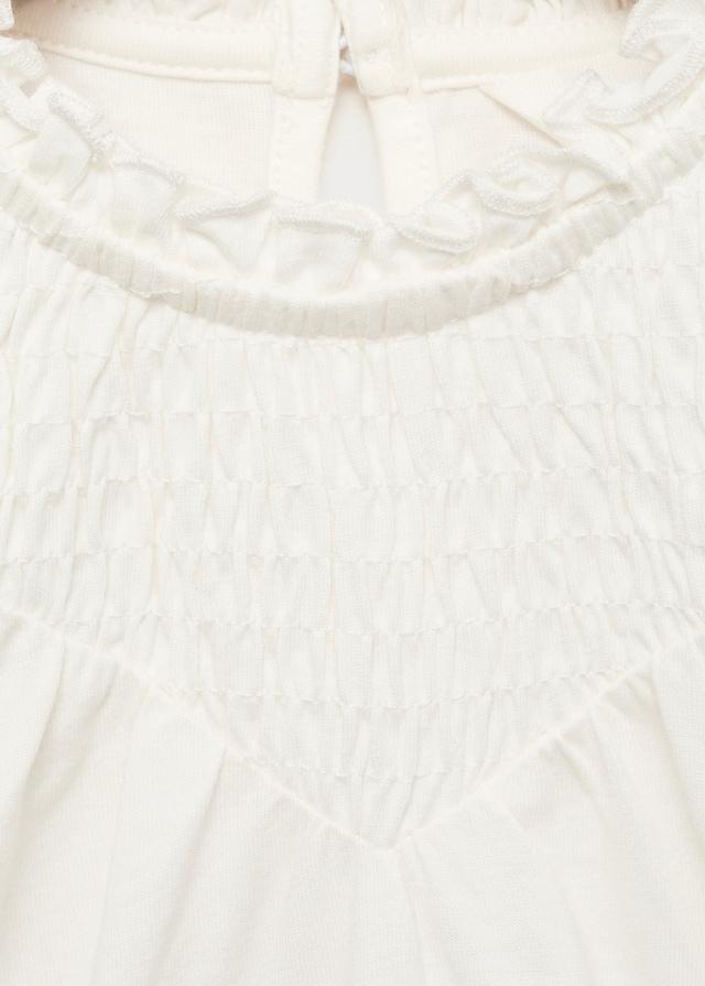 Mango T-Shirt Mit Gerafftem Ausschnitt