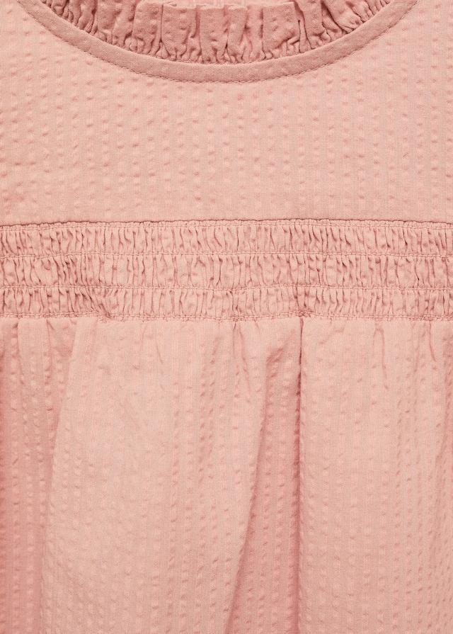 Mango Texturierte Baumwollbluse