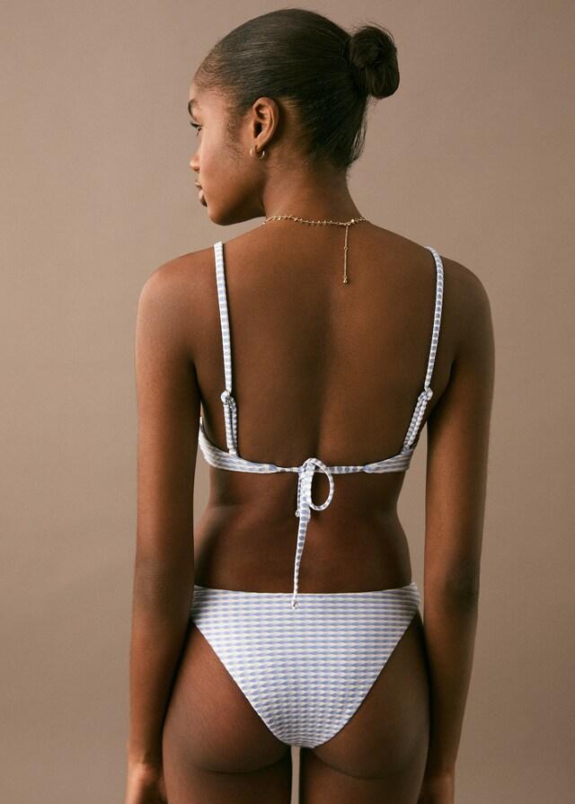 Mango Texturierter Bikini Mi Schleife