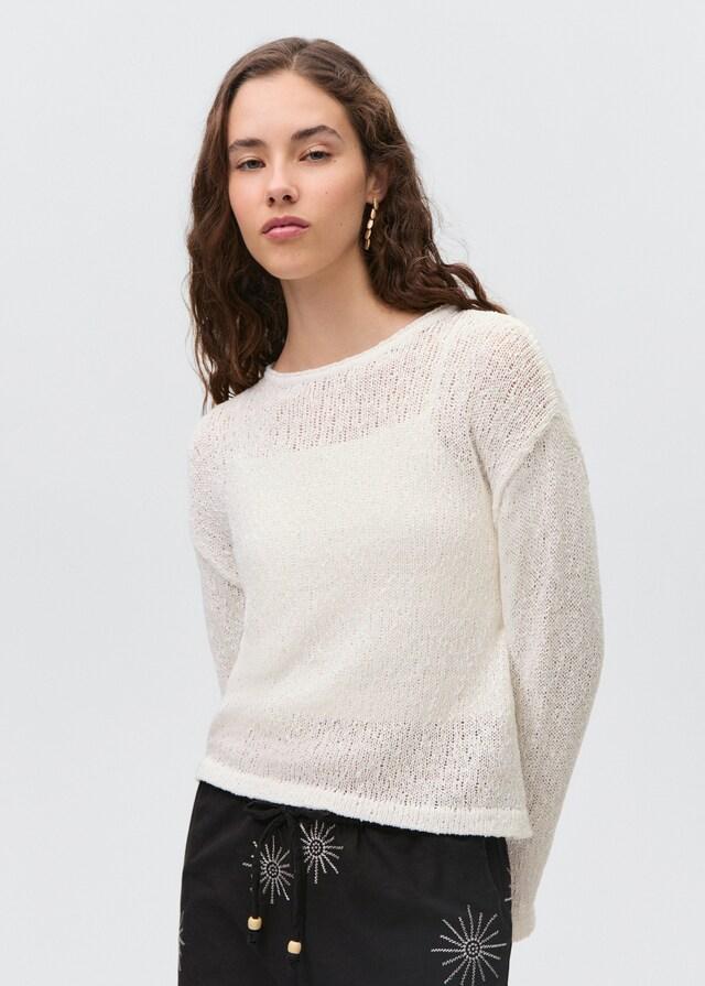 Mango Texturierter Strickpullover