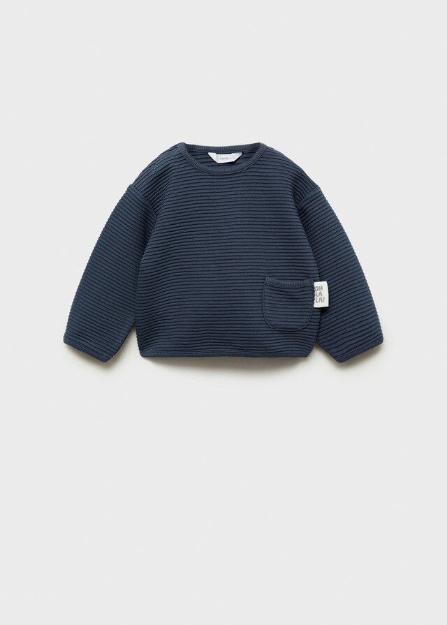 Mango Texturiertes Strick-Sweatshirt