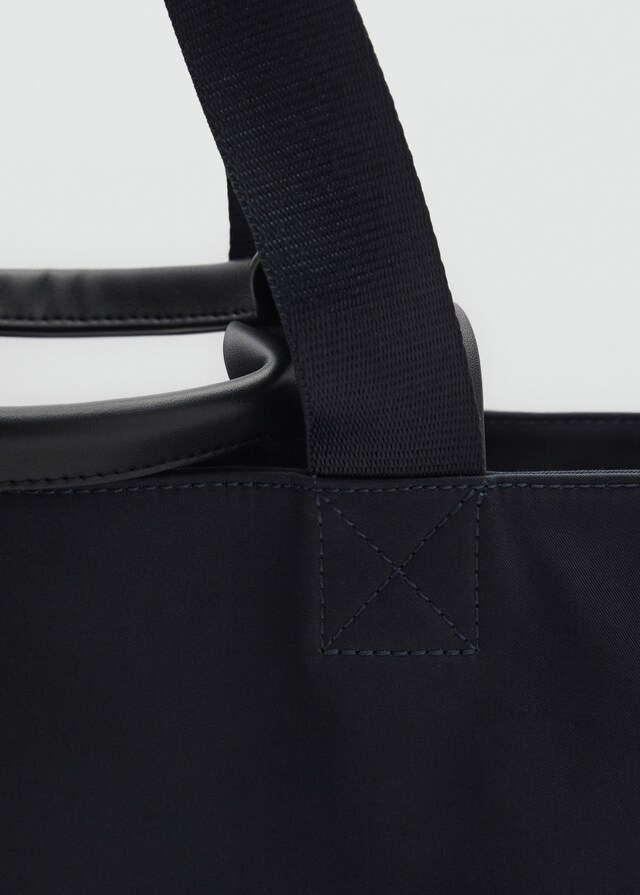 Mango Tote-Bag Aus Baumwolle Mit Taschen