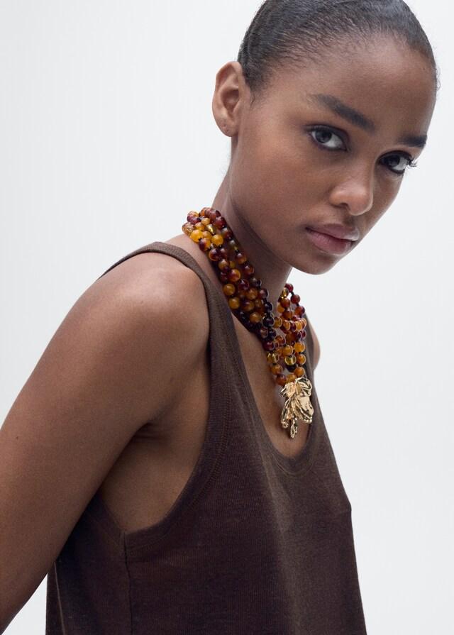 Mango Trägertop Aus Leinen