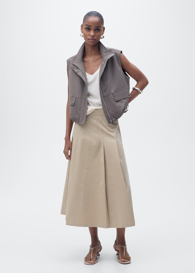 Mango Trägertop Aus Leinen