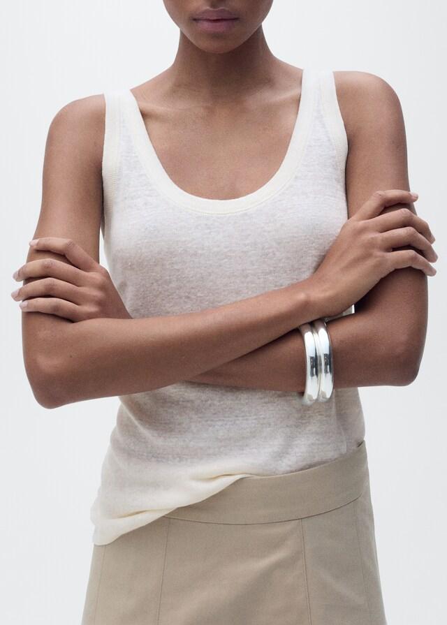 Mango Trägertop Aus Leinen