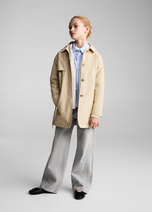 Mango Trench Mit Kapuze