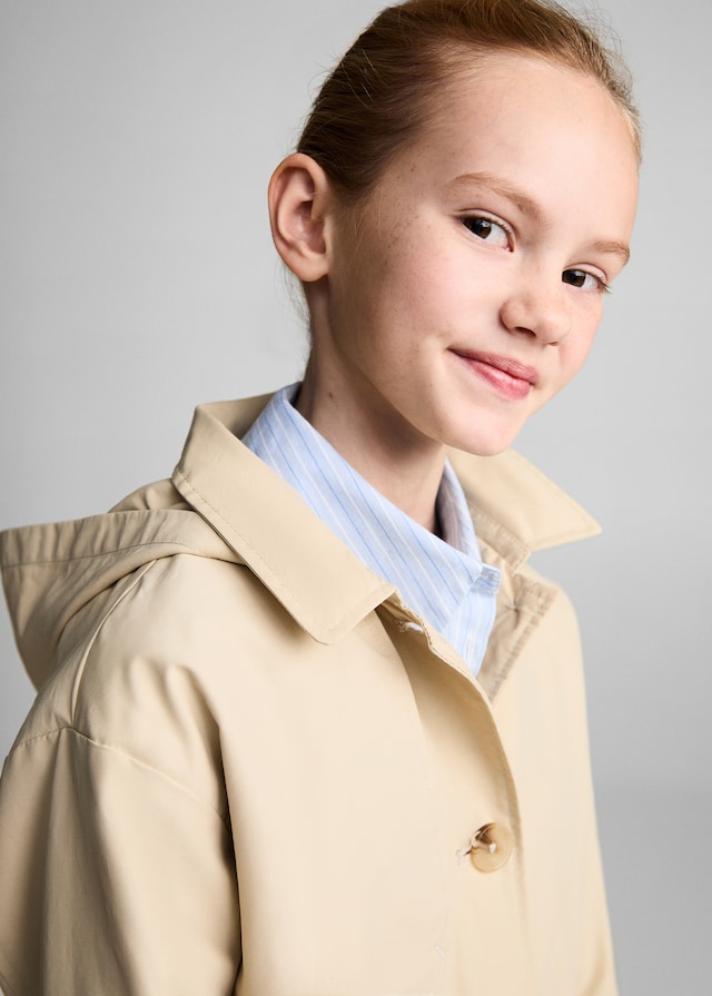 Mango Trench Mit Kapuze