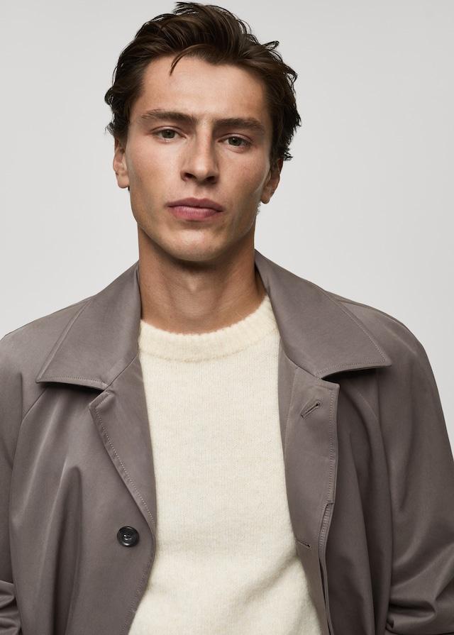 Mango Trenchcoat Mit Gürtel Und Mattiertem Finish