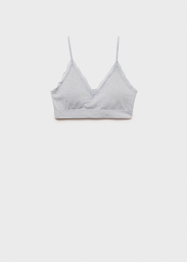 Mango Triangel-BH Mit Seidenspitze-Detail
