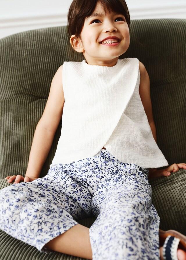 Mango Tweed-T-Shirt Tweed-Öffnung