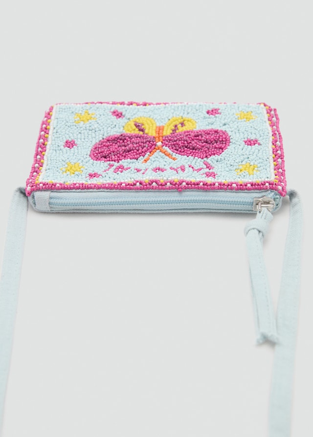 Mango Umhängetasche Mit Perlenverzierung