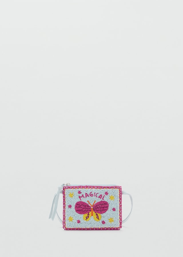 Mango Umhängetasche Mit Perlenverzierung