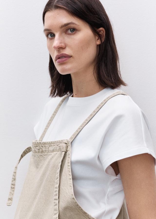 Mango Umstands-Latzhose Aus Jeans