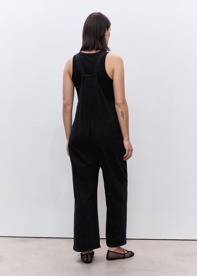 Mango Umstands-Latzhose Aus Jeans