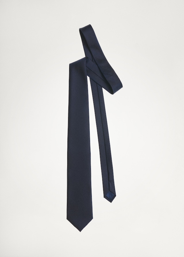 Mango Unifarbene Krawatte Mit Mikrostruktur