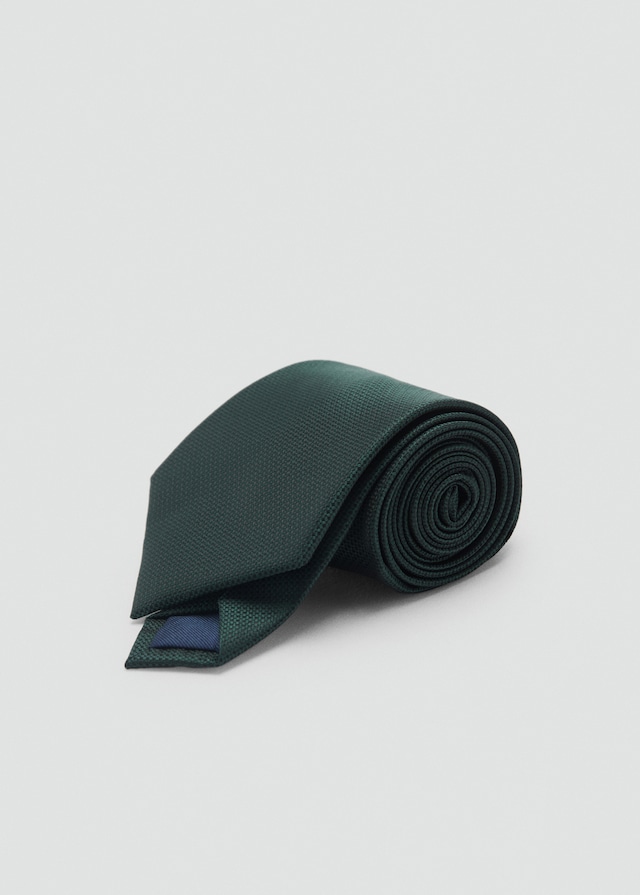 Mango Unifarbene Krawatte Mit Mikrostruktur
