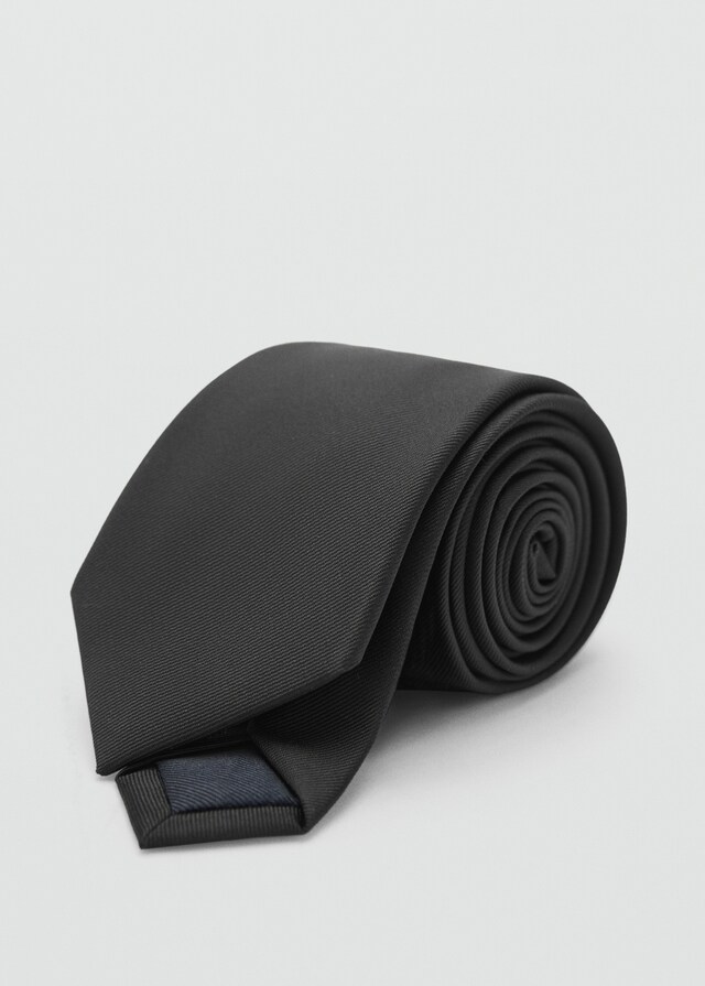 Mango Unifarbene Krawatte Mit Mikrostruktur