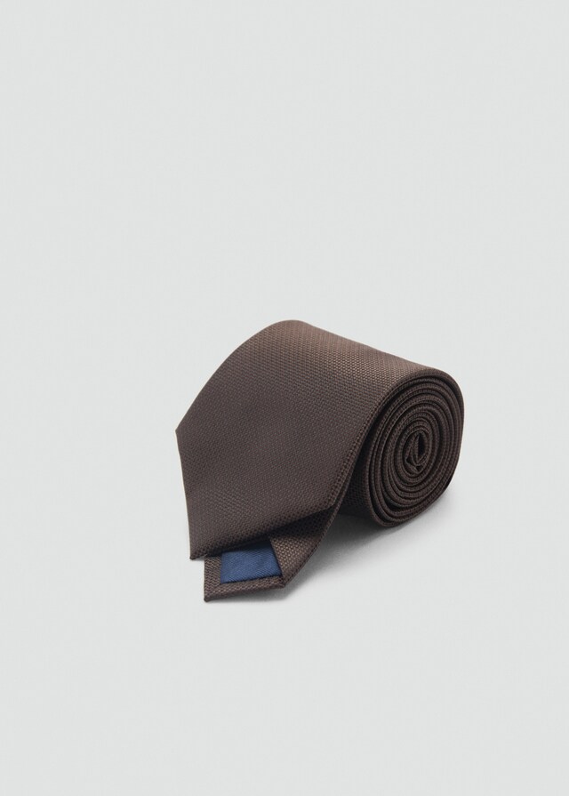 Mango Unifarbene Krawatte Mit Mikrostruktur