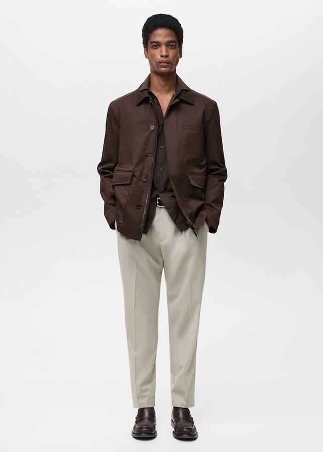 Mango Wasserabweisende Baumwolljacke