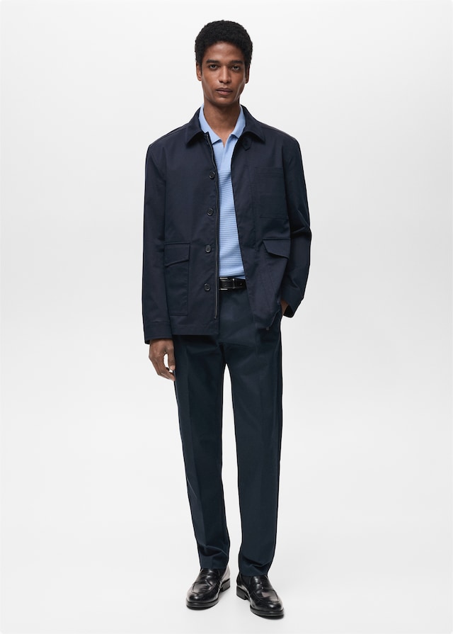 Mango Wasserabweisende Baumwolljacke