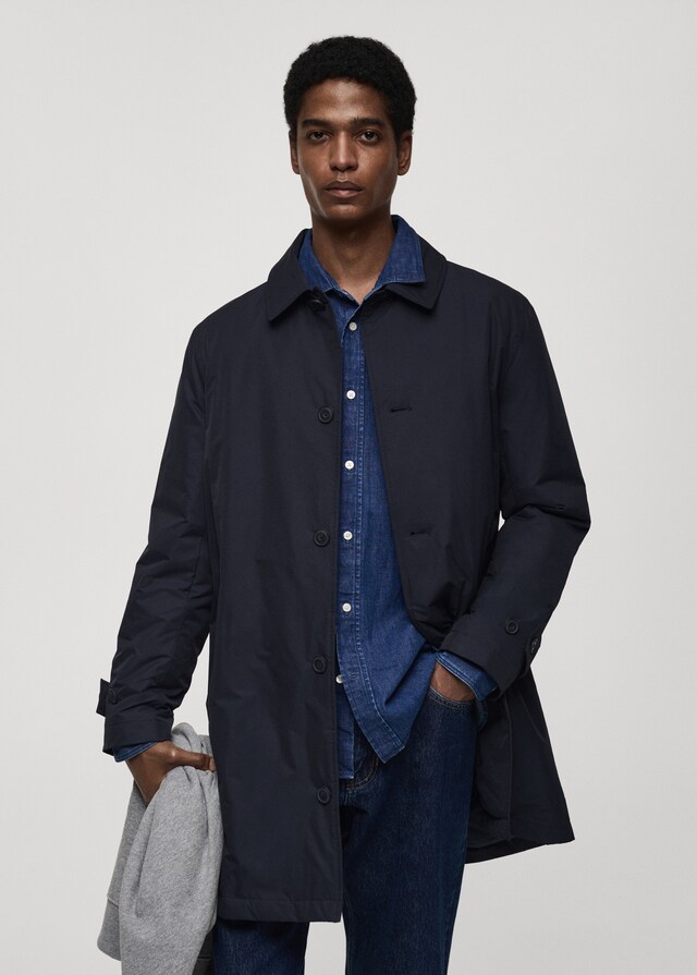 Mango Wasserabweisender Stepp-Trenchcoat