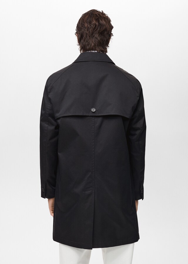 Mango Wasserabweisender Trenchcoat Aus Baumwolle