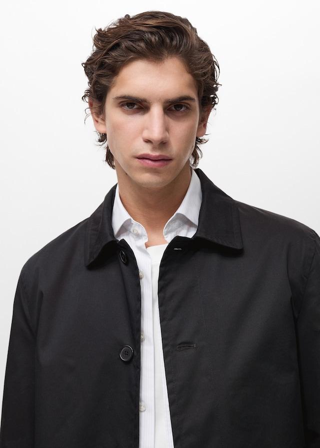 Mango Wasserabweisender Trenchcoat Aus Baumwolle