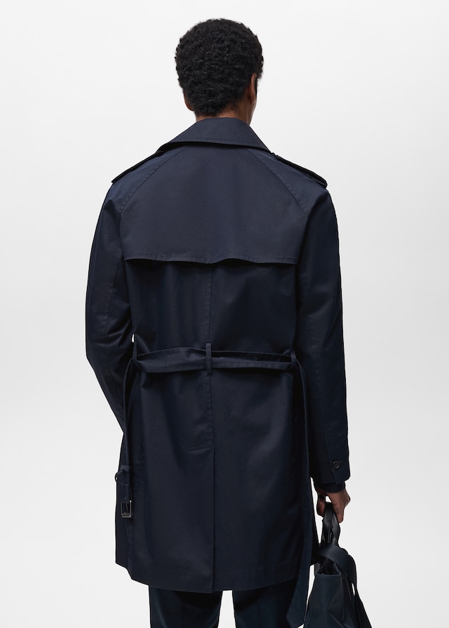 Mango Wasserabweisender Trenchcoat Mit Gürtel